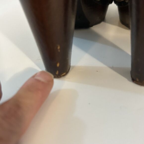 SBICCA Brown Braided Studded Leather Platform Mules w/4.5" Composite Heel 38/7.5 - Picture 10 of 10